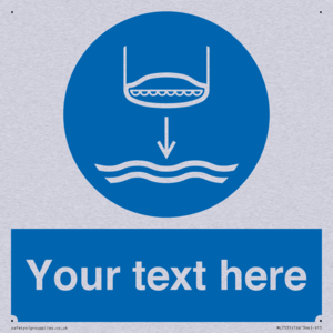 Custom Lower lifeboat to the water in launch sequence